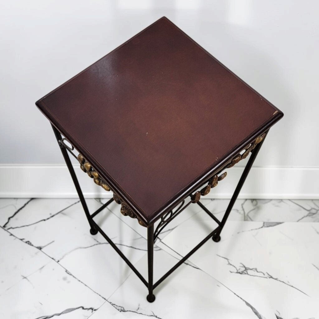 8816 Wire and Wood Floral Accent #Table