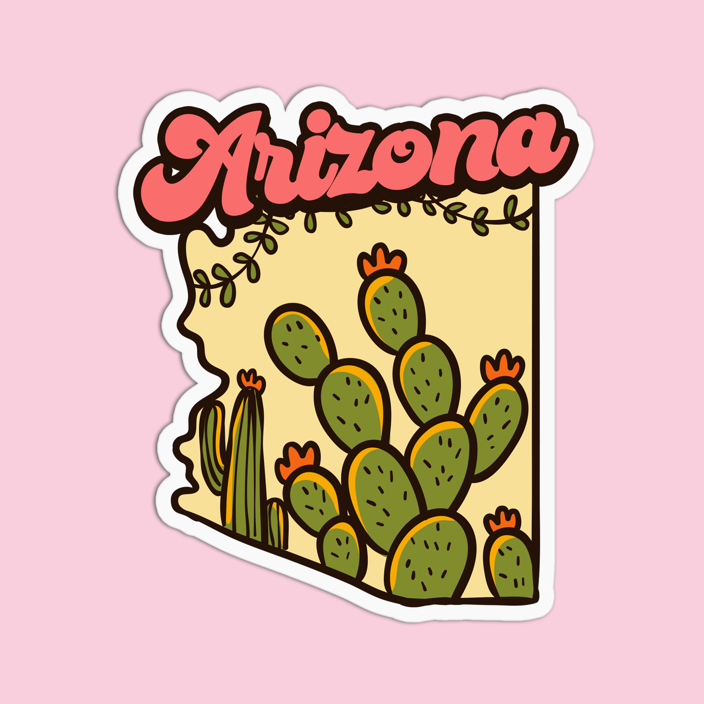 Nature Arizona Vinyl Waterproof Sticker