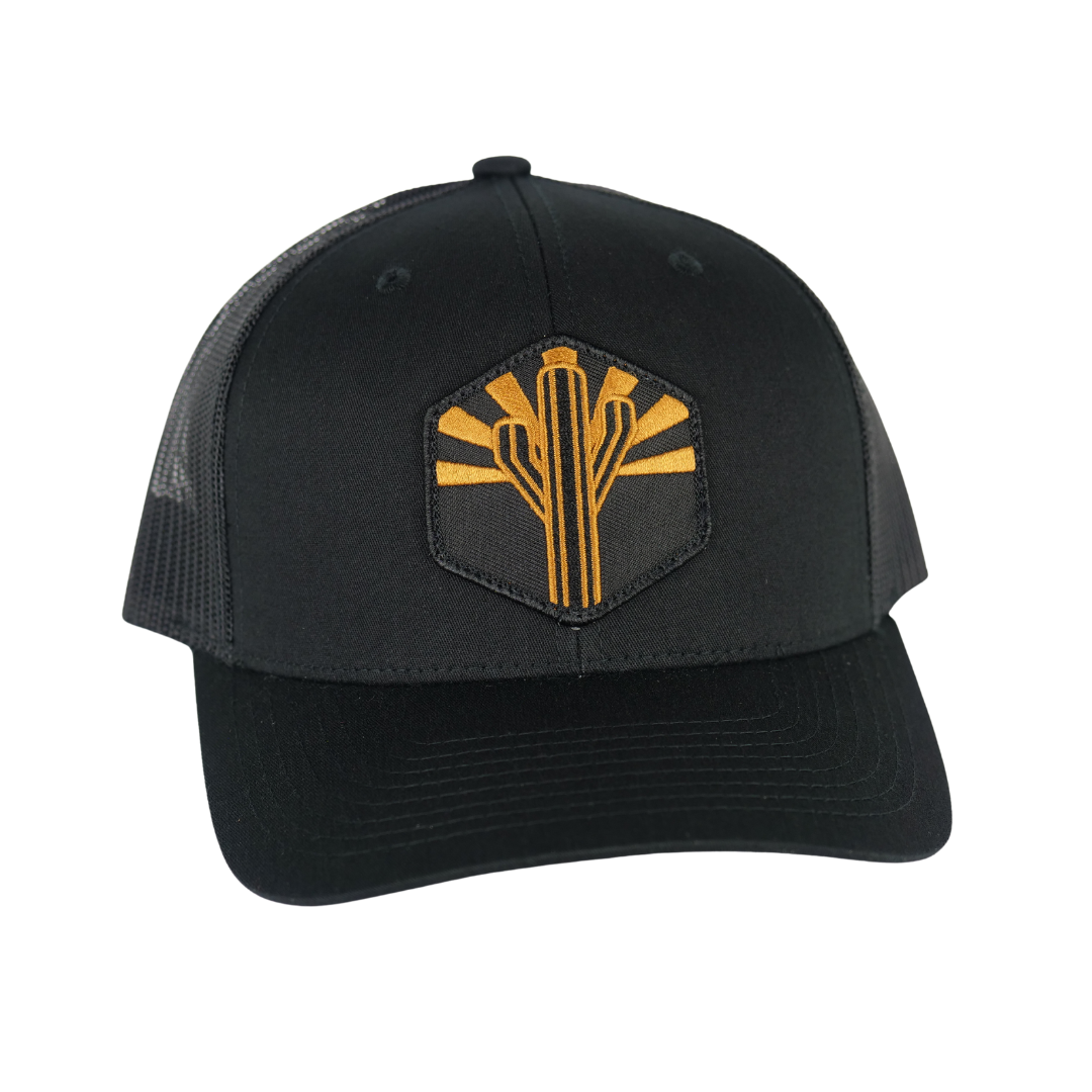 Copper Sentinel Curved Trucker - Black