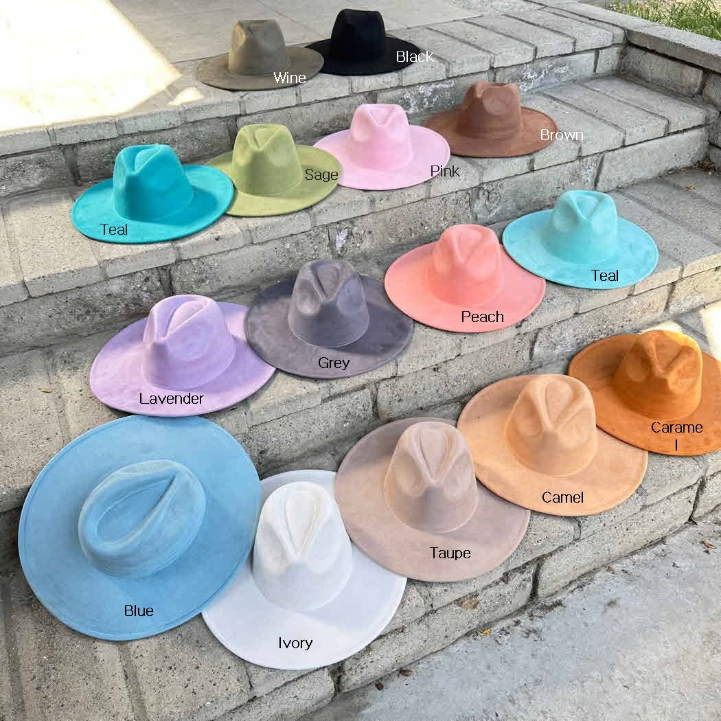 Best seller Fashion Classic Wide Brim Suede Primium Hat