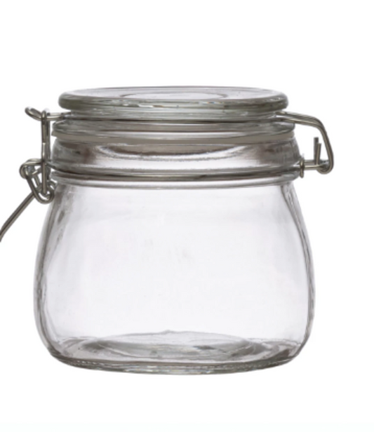 Glass Jar with Clamp Lid