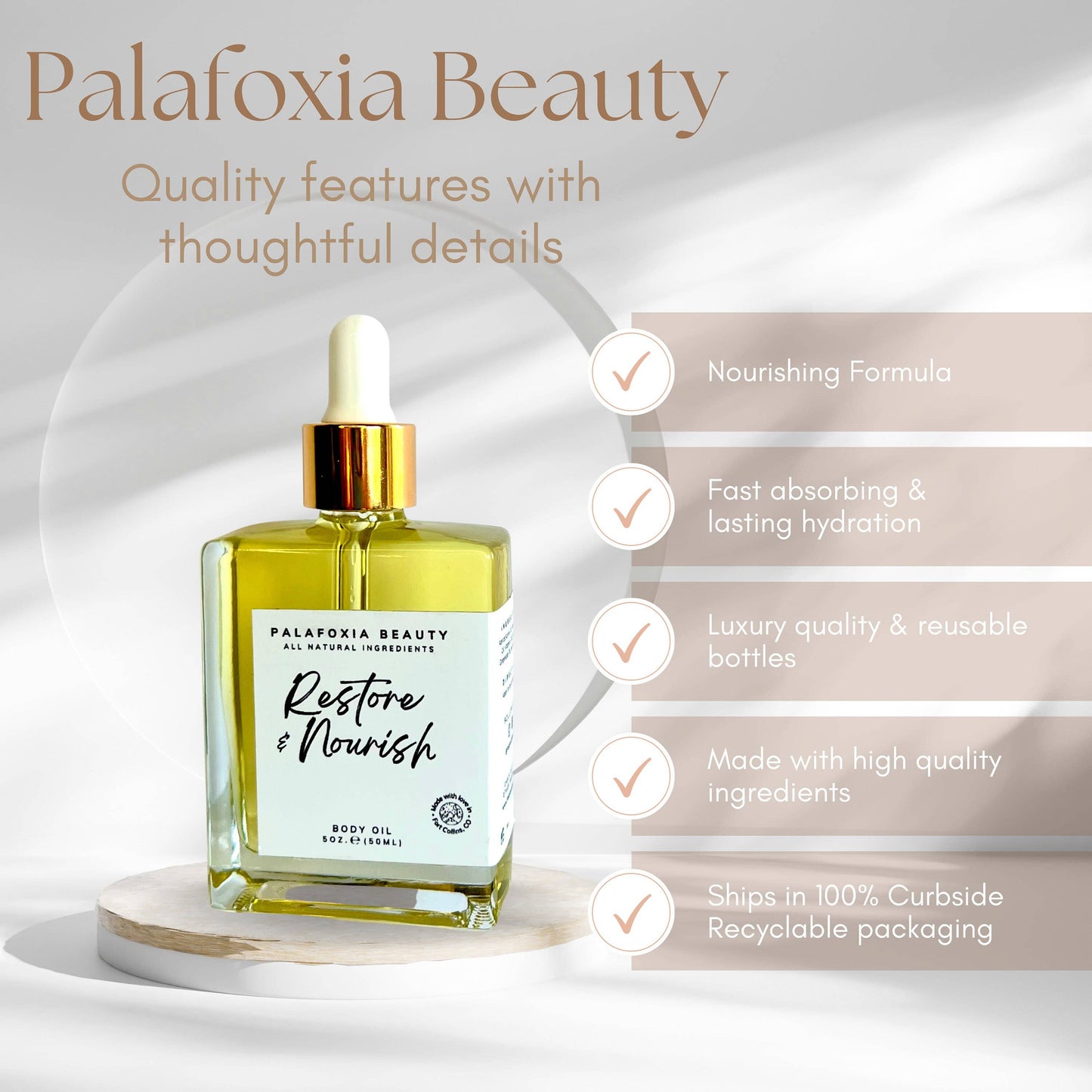 Restore & Nourish Body Oil - Hydrating/Moisturizing