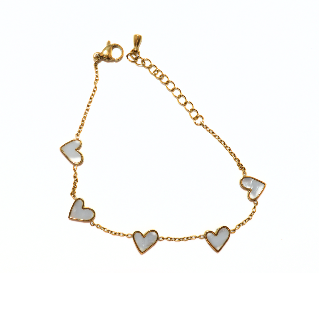 "So Lovely" 18K Gold Chain Charm Bracelet for Clothing Shops