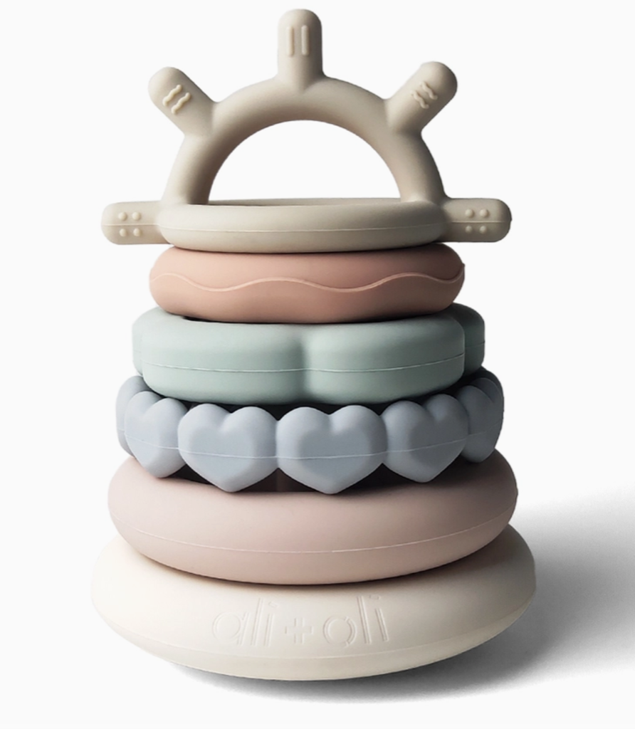 Soft Silicone Stacking Ring Tower (6-pc) Sun New * Children's Accessories