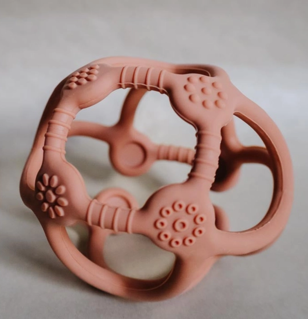 Textured Teether Ball | Rust Rust New * Children's Accessories
