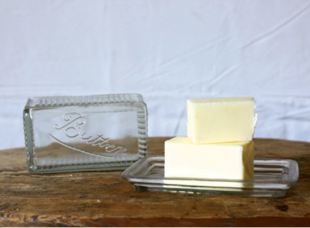 Pressed Glass Butter Dish * Kitchen | Housewares