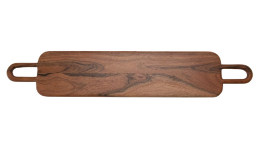 Acacia Wood Cutting Board with Handles New * Tabletop | Wood Bowls | Servers/Boards