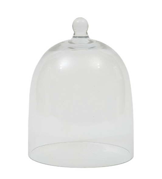 Glass Cloche 5"x5" Round New * Home Styling Decor