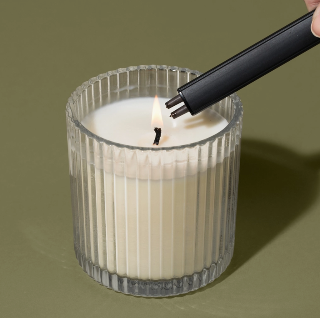 Black Rechargeable Electric Lighter Candles * Melts * Scents