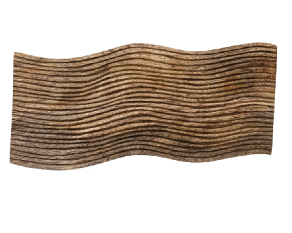 Grooved Mango Wood Cheese/Cutting Board New * Home