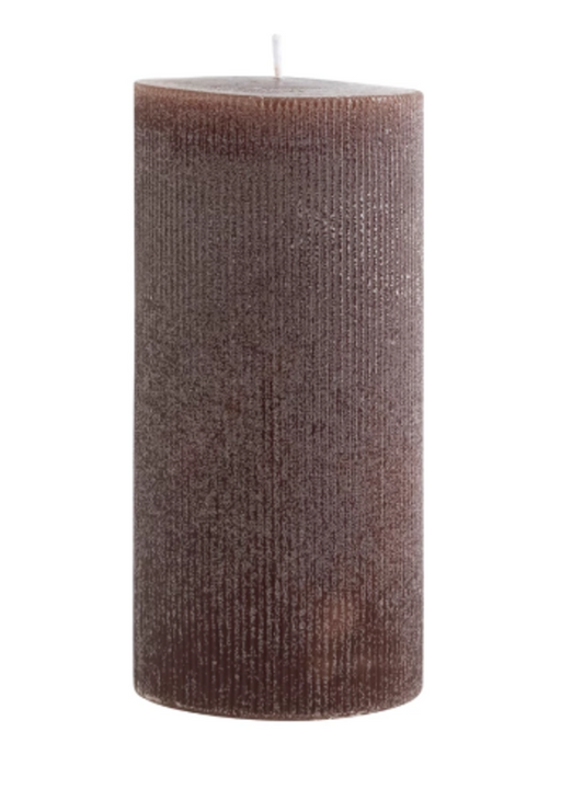 Unscented Pleated Pillar Candle