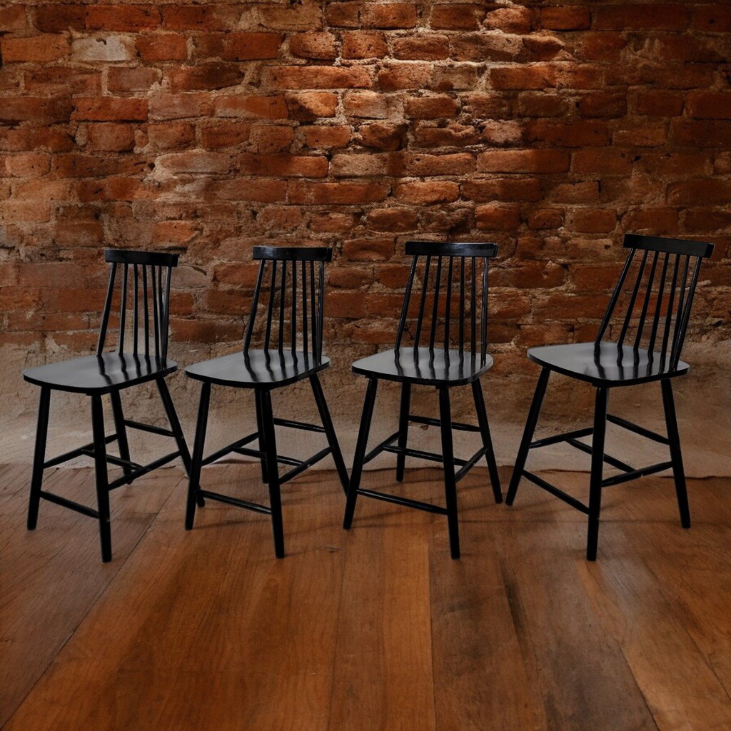 5382-5385 Modern Black Windsor Barstools