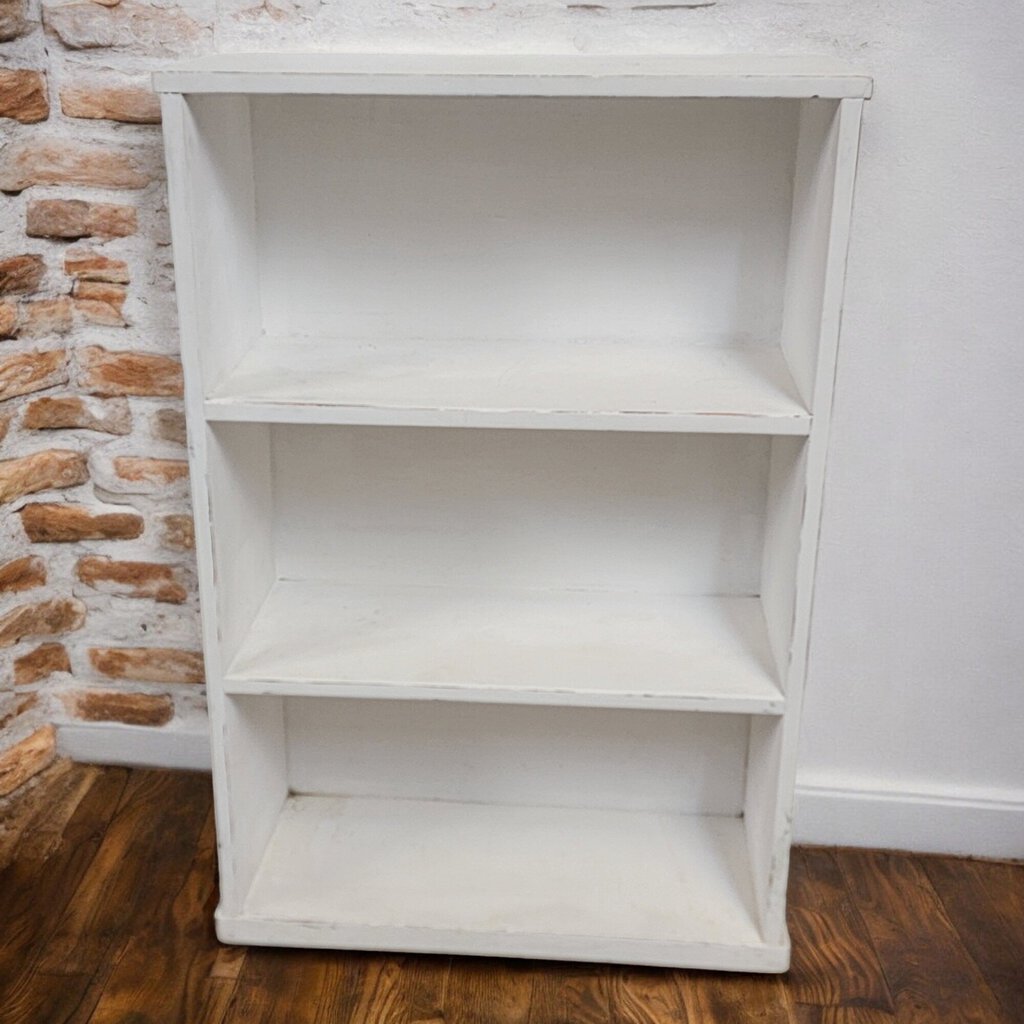 5428 Shabby White 4 Tier Bookshelf