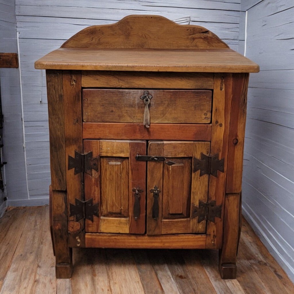 5460 Mexican Pine Cabinet Nightstand