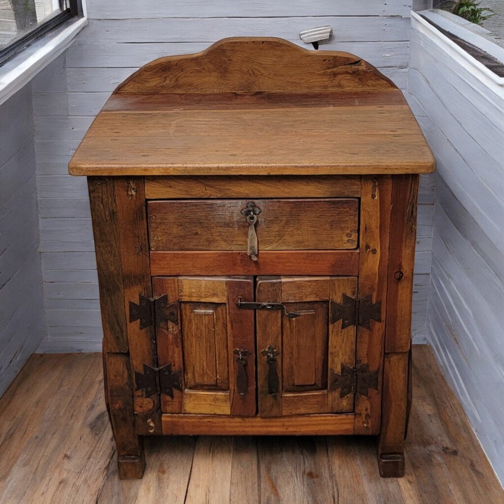 5460 Mexican Pine Cabinet Nightstand