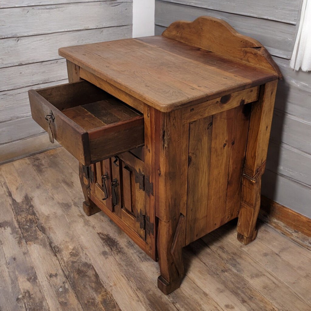 5460 Mexican Pine Cabinet Nightstand