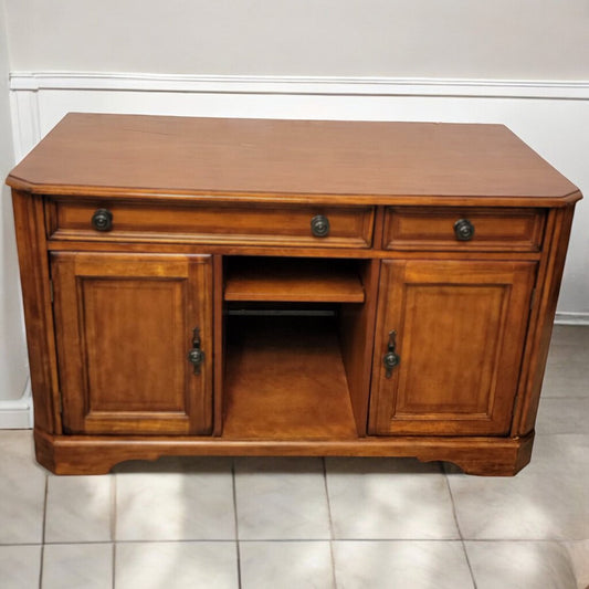 5708 Maple Credenza #Desk Combo