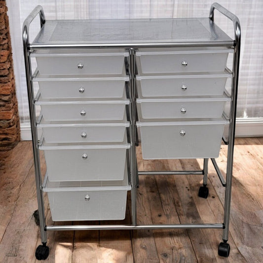 5761 Rolling Chrome Drawer Organizer