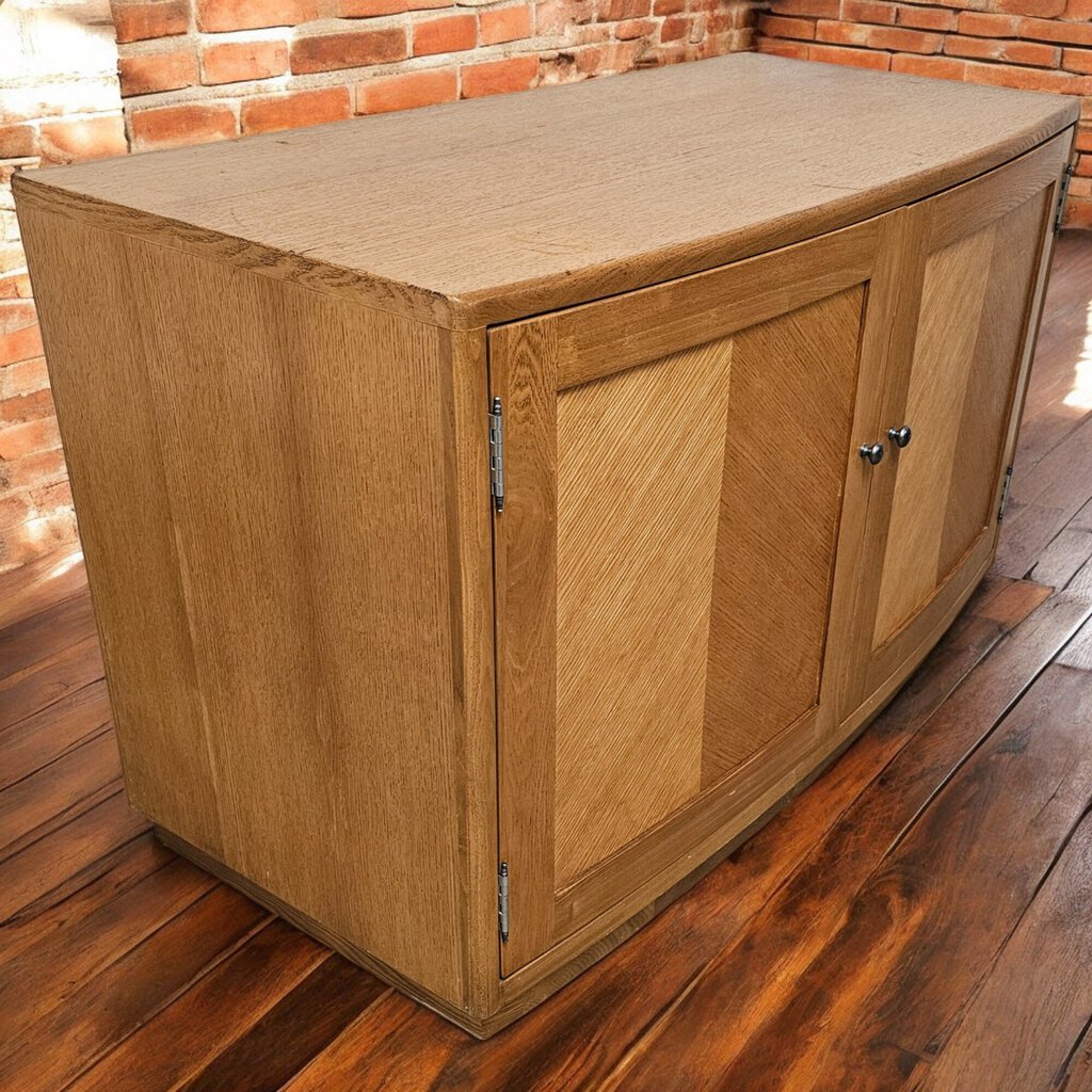 5917 Oak Mid Century Modern Credenza Cabinet