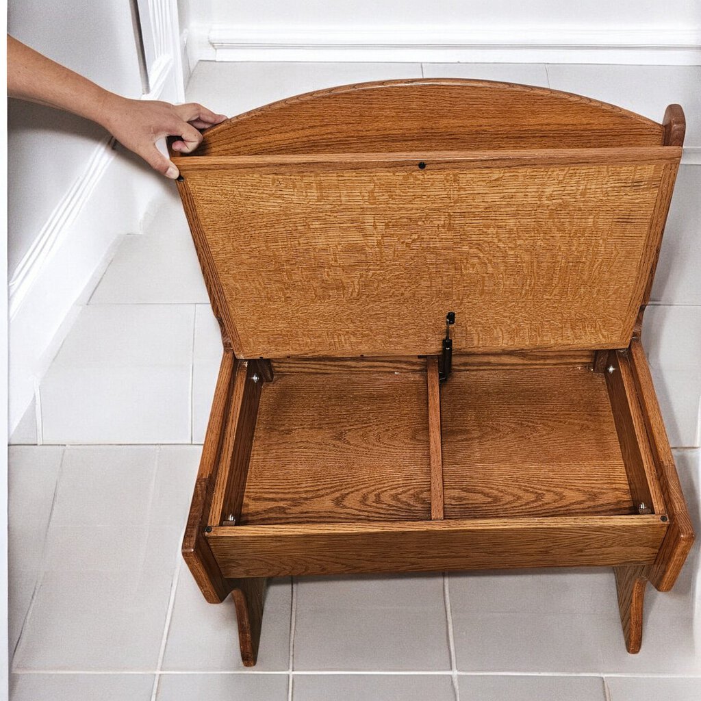 5918 Country Oak Storage #Bench