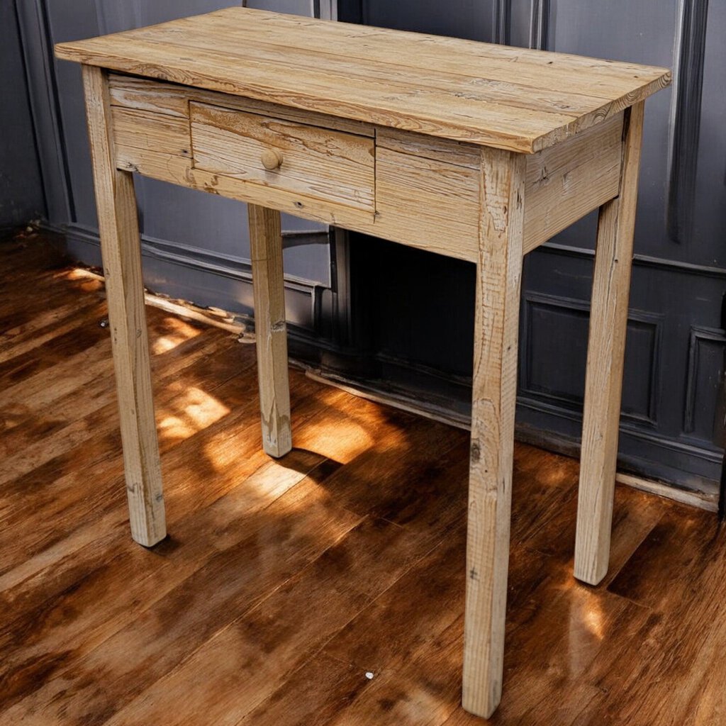 5931 Tall Rustic Shabby Console #Table with Drawer