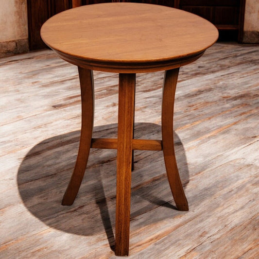 5945 Round Maple Accent Table