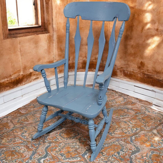 5974 Vintage Distressed Blue Rocker