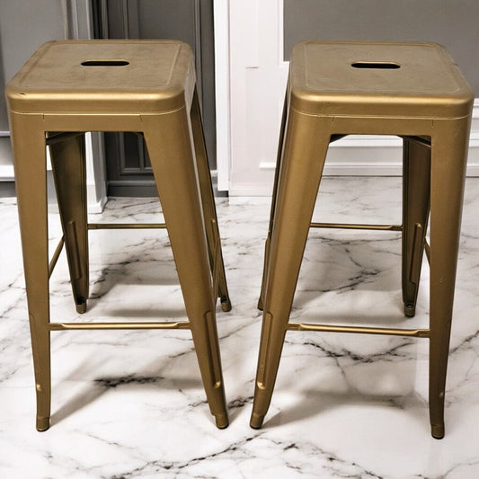 6000-6001 Gold Metal Barstool