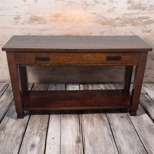 6008 Wooden 2 Tier Console with Drawer