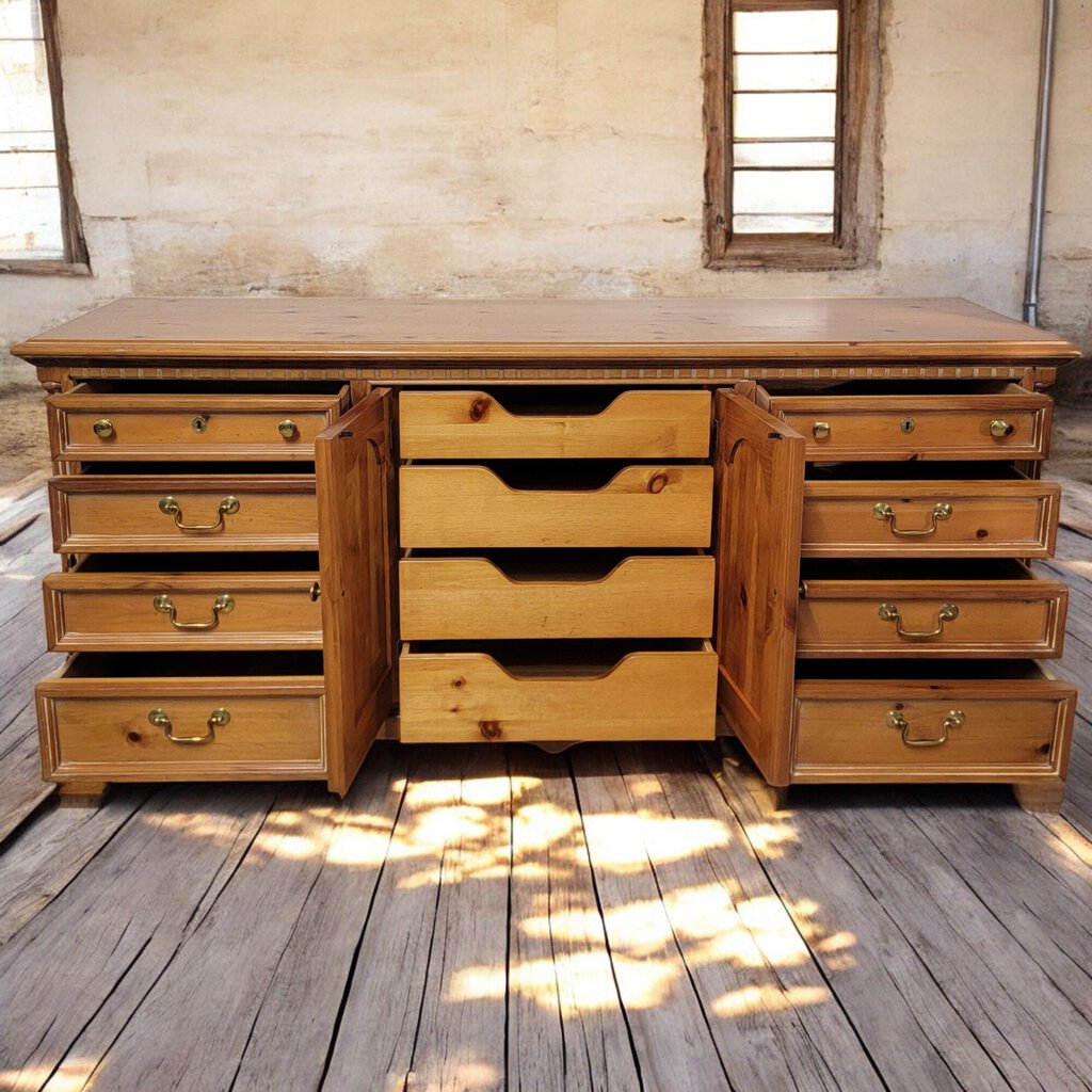 6046 Thomasville Pine Triple Dresser