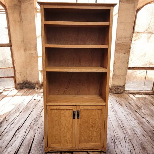 6064 Mission Oak Cabinet Bookcase