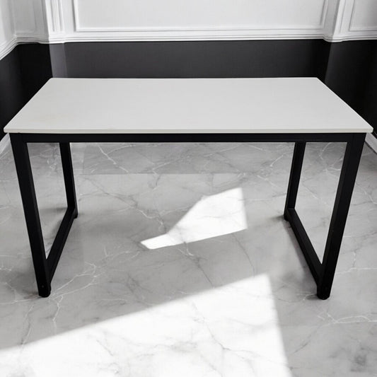 6078 Contemporary White and Metal #Table