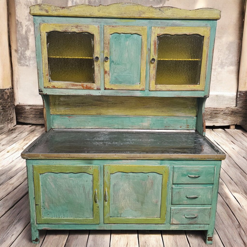 6091 Whimsical Hoosier Cabinet Buffet