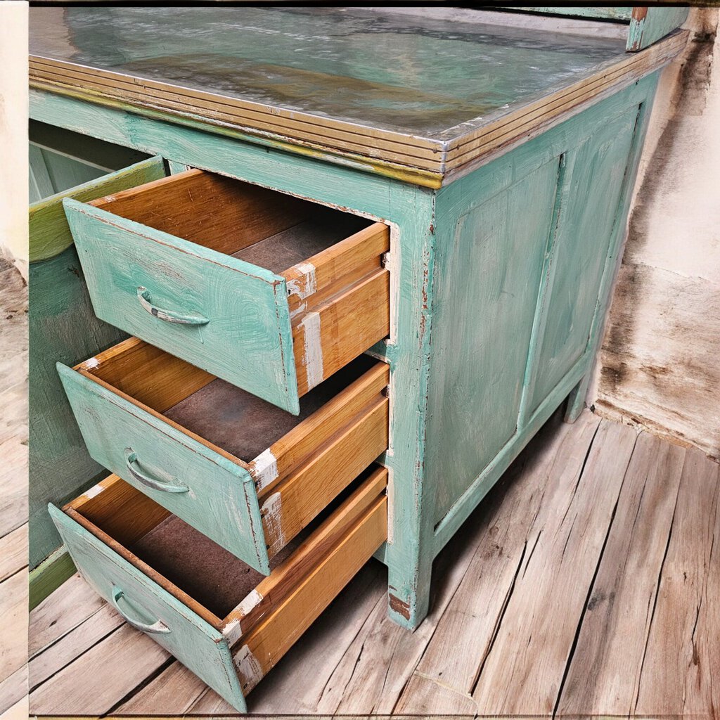 6091 Whimsical Hoosier Cabinet Buffet