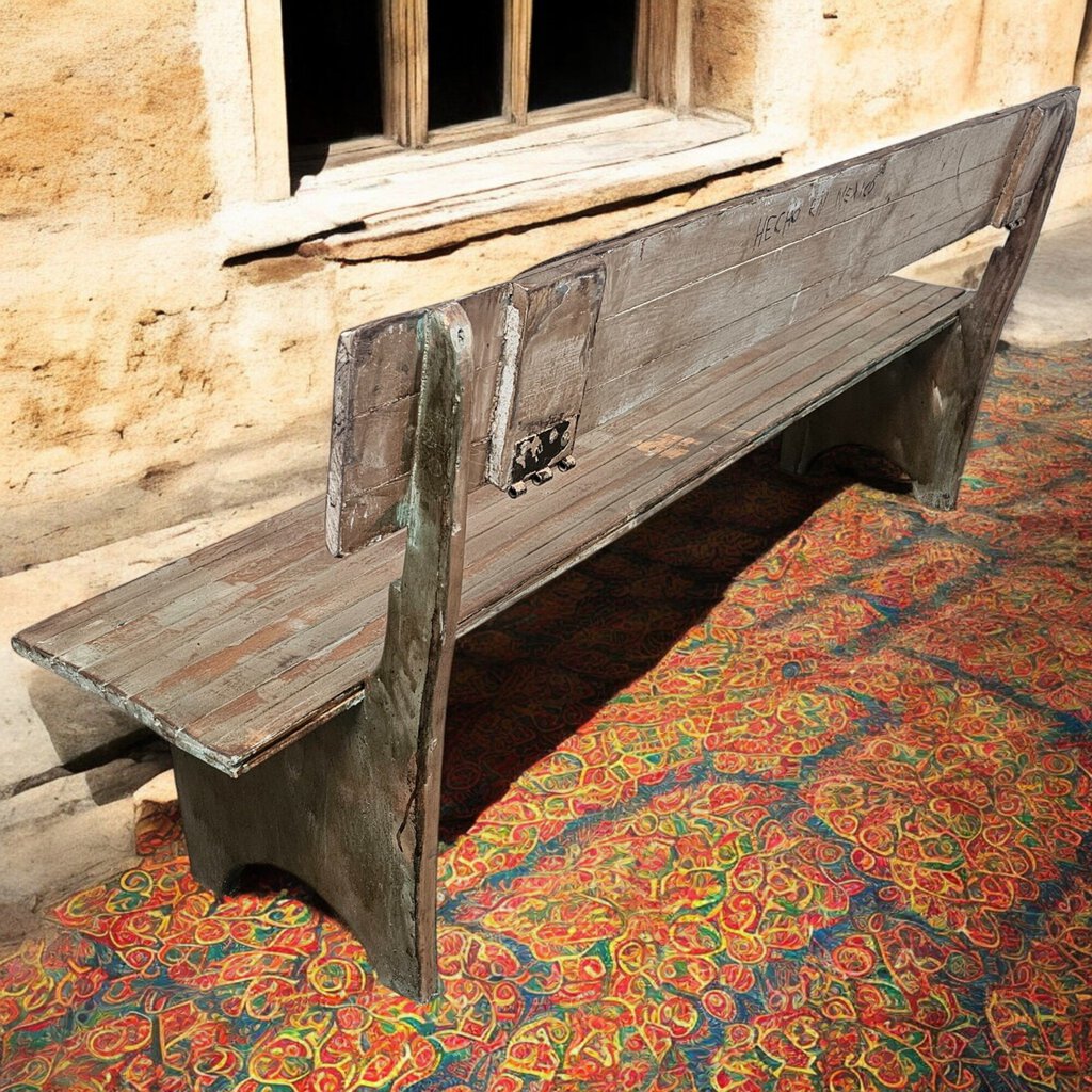 6114 76" long Rustic Bench