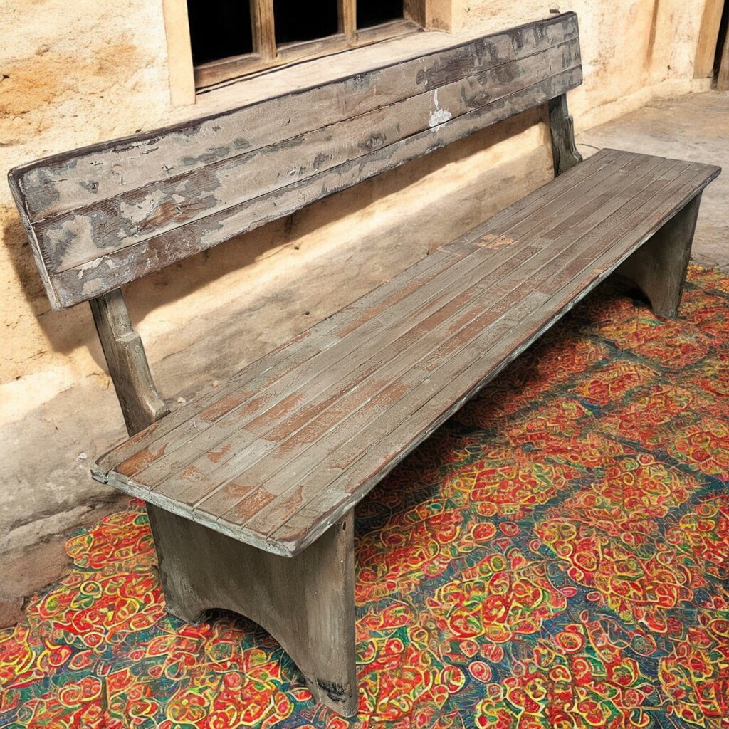 6114 76" long Rustic Bench