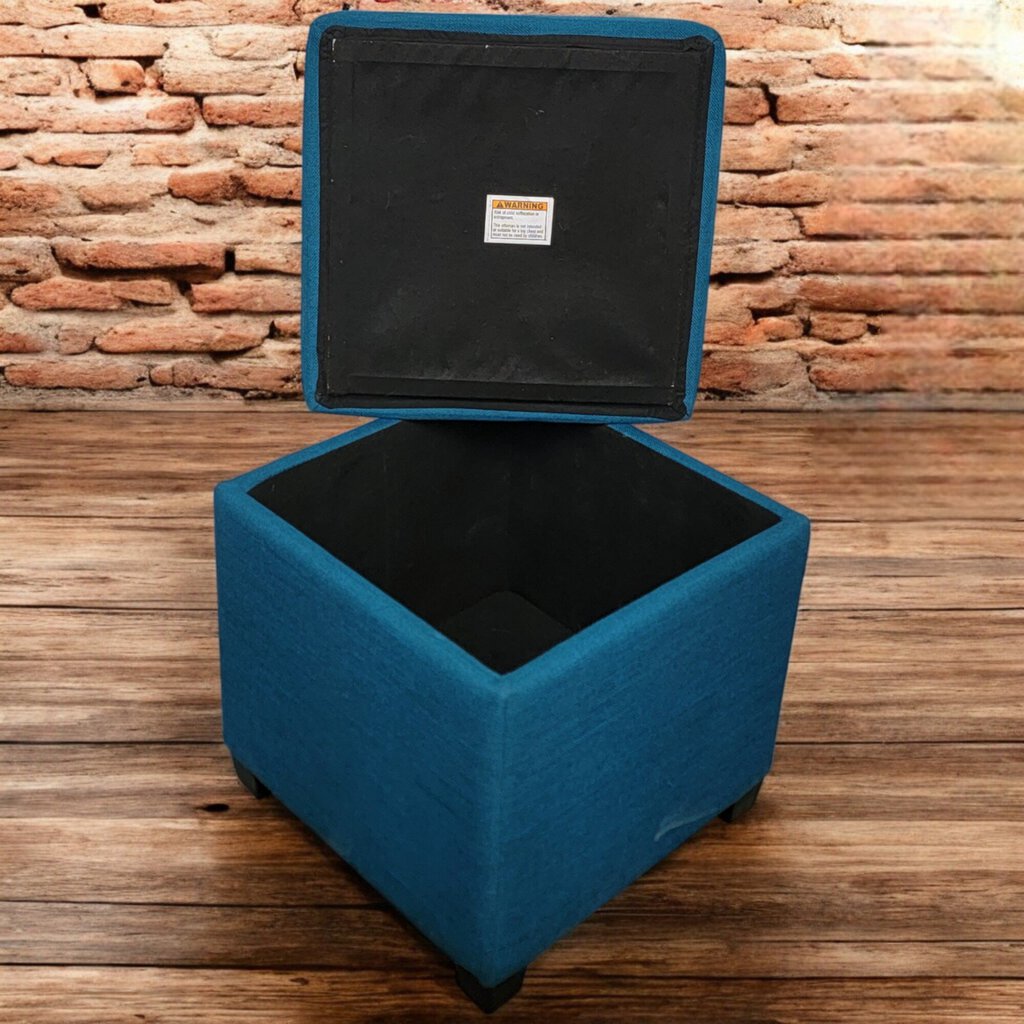 6131 Cerulean Storage Ottoman