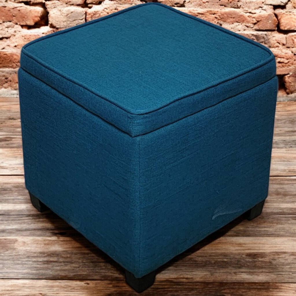 6131 Cerulean Storage Ottoman