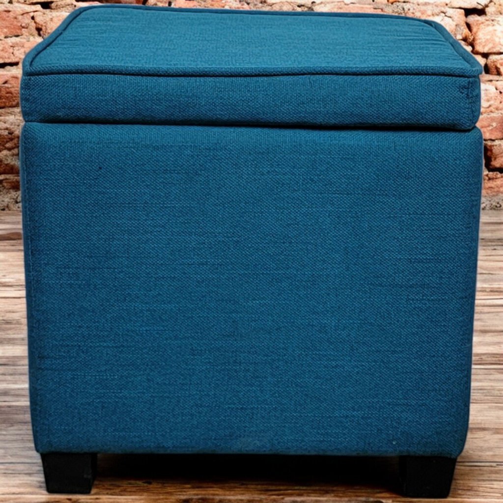 6131 Cerulean Storage Ottoman