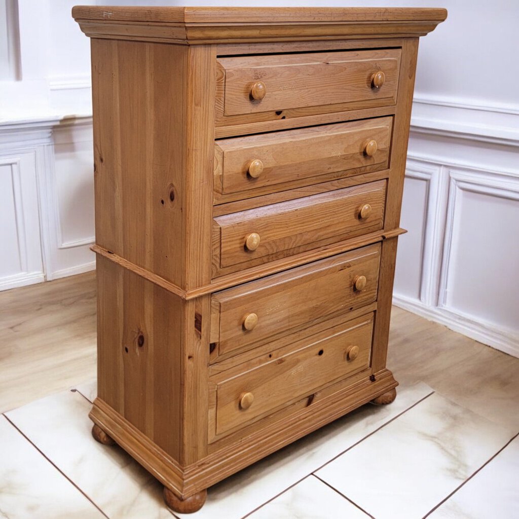 6167 Wormwood Pine 5 Drawer Chest