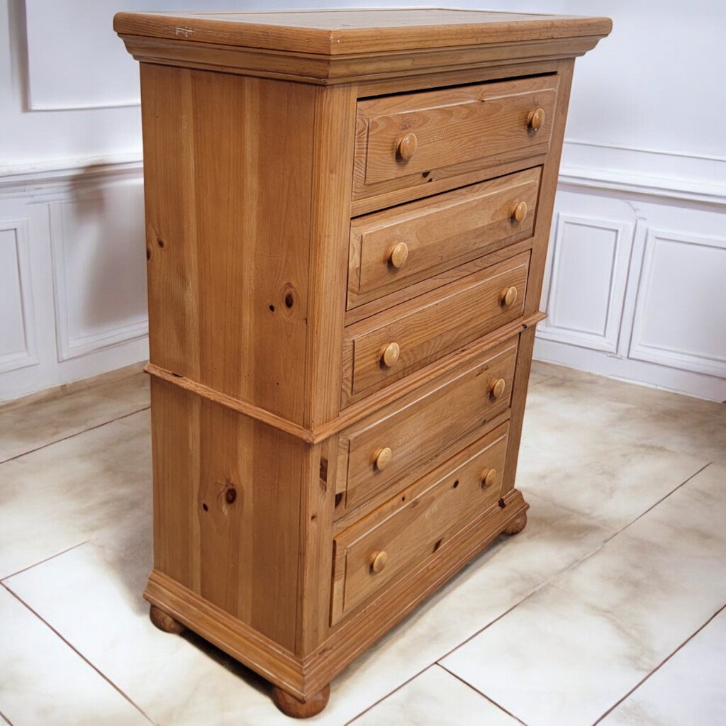 6167 Wormwood Pine 5 Drawer Chest