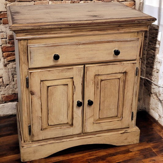 6168 Distressed Console #Cabinet with Drawer