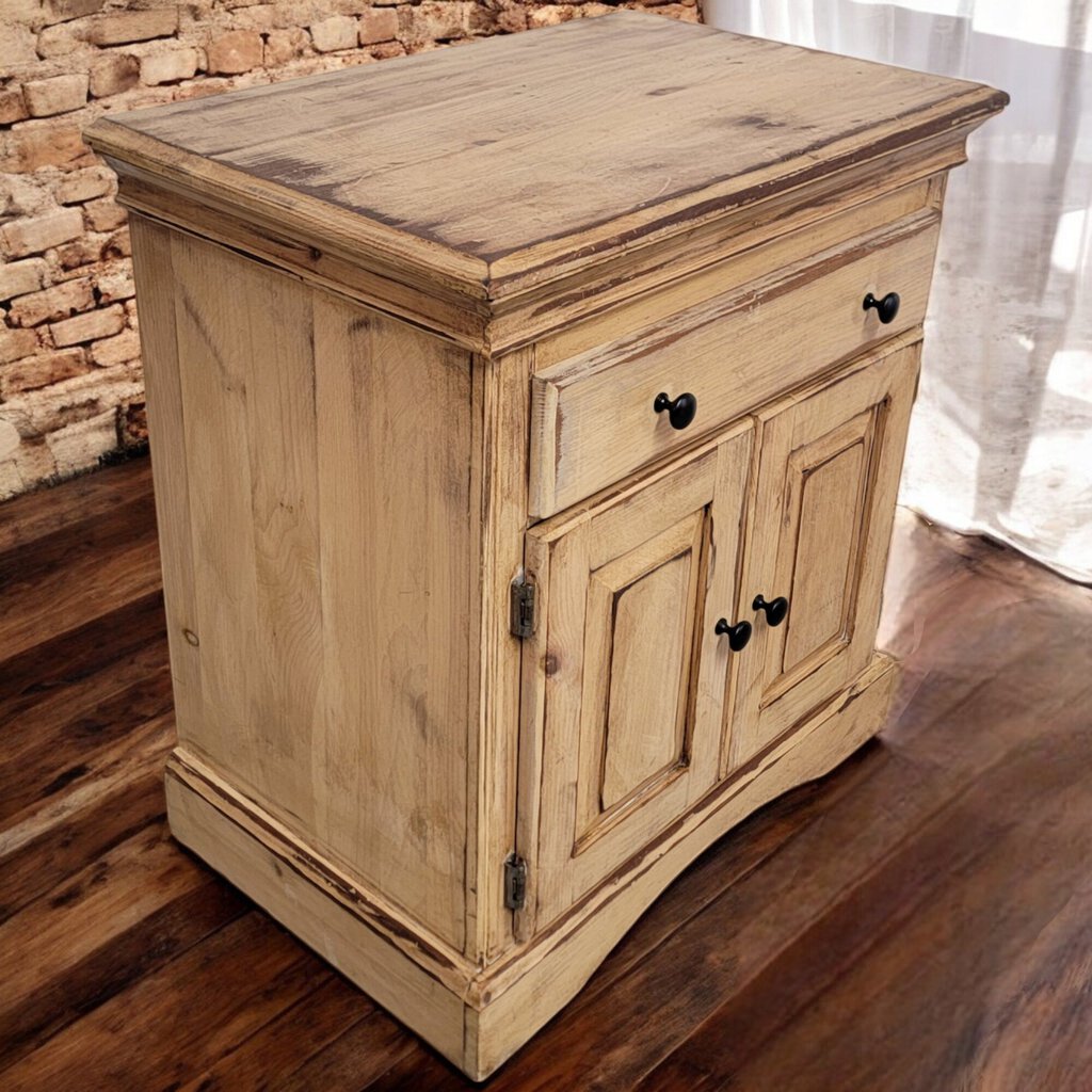 6168 Distressed Console #Cabinet with Drawer