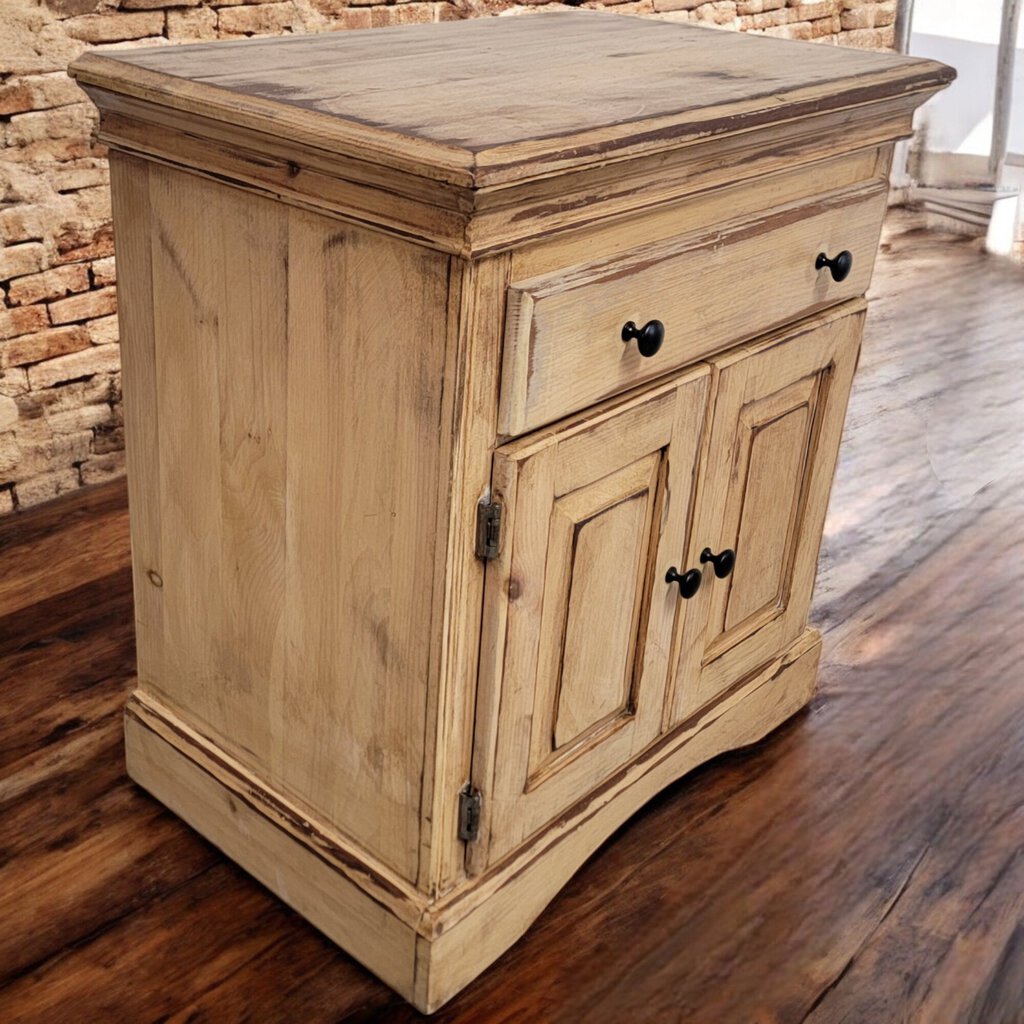 6168 Distressed Console #Cabinet with Drawer