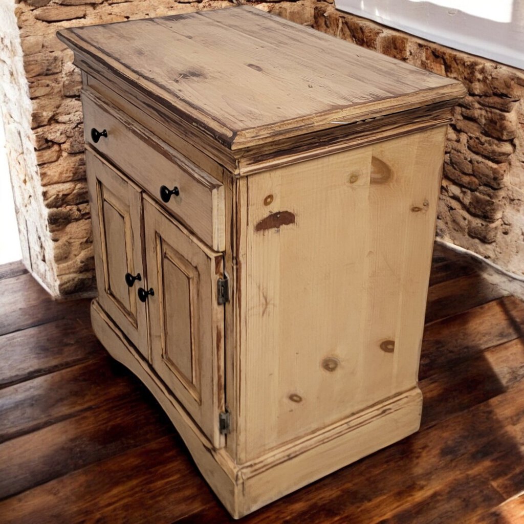 6168 Distressed Console #Cabinet with Drawer