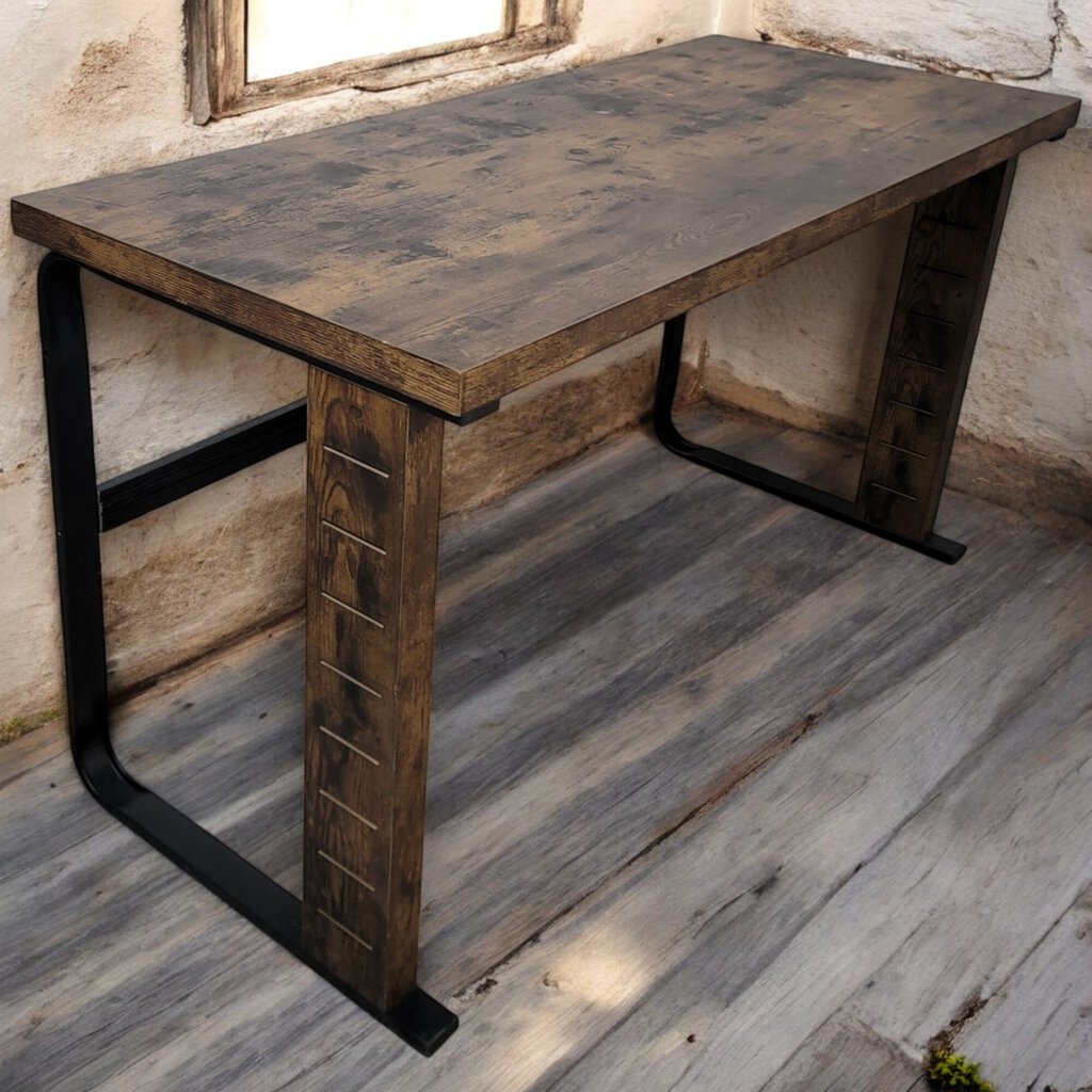 6174 Industrial Wood and Metal Desk