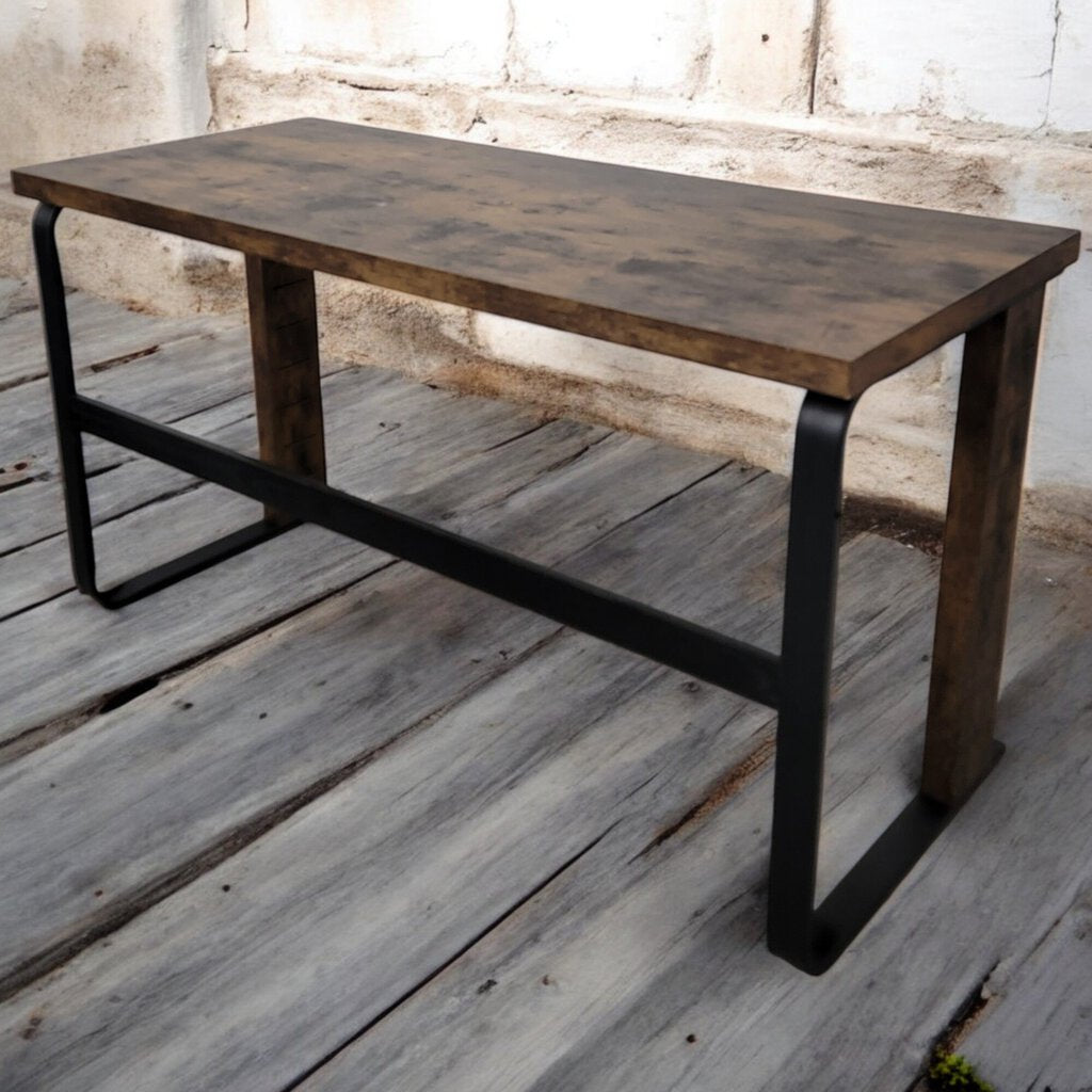 6174 Industrial Wood and Metal Desk