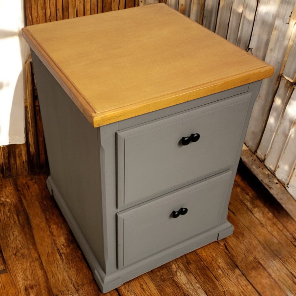 6249 Maple and Gray 2 Drawer Oversized Filing #Cabinet