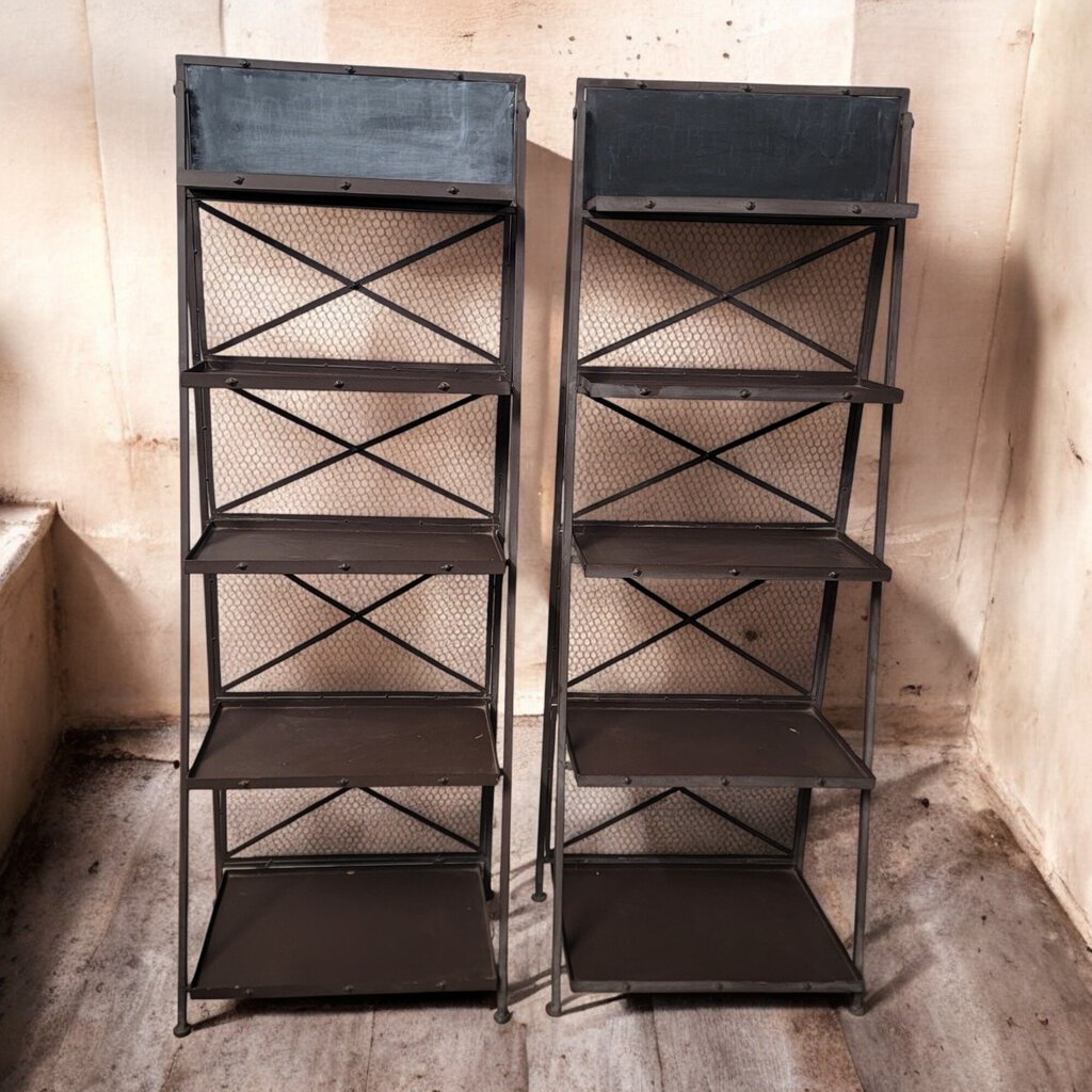 6419-6420 Industrial Farmhouse Folding Shelf