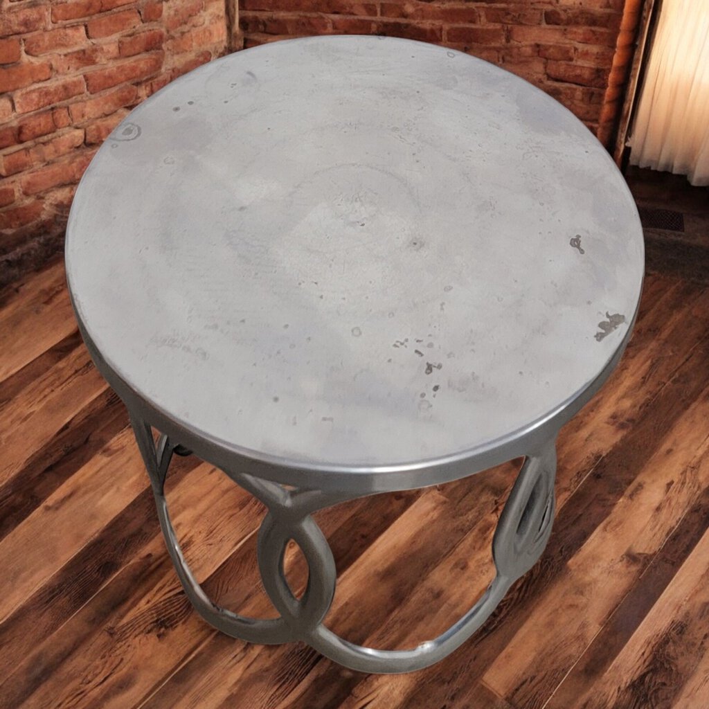 6441 Contemporary Silver Glam Side Table Furniture